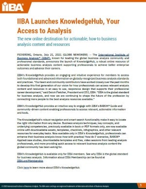 IIBA Launches KnowledgeHub_Your Access to Analysis.jpg